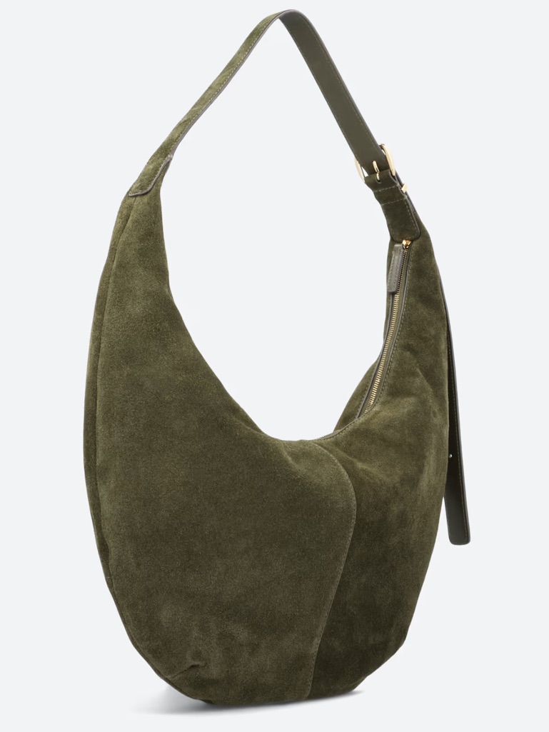 Madewell - The Essential Curve Shoulder Bag In Olive Green